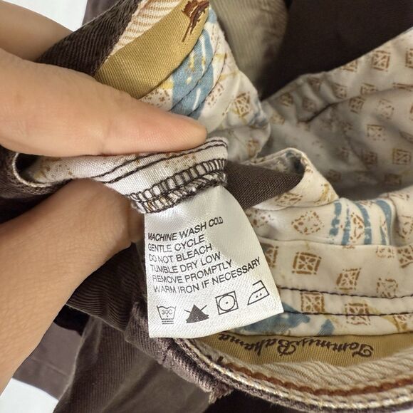 Tommy Bahama Shorts Men's 34 Brown Tencel Lyocell Pockets Button Zip - Picture 5 of 7